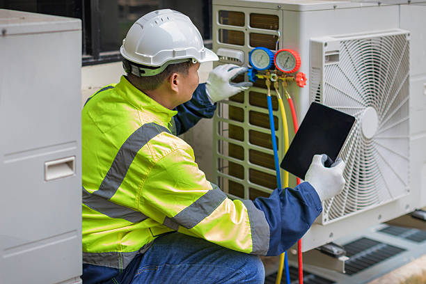 Professional Hvac technician working in Flanders, NJ